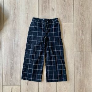 Madewell Petite Emmett Wide-Leg Crop Pants in Windowpane